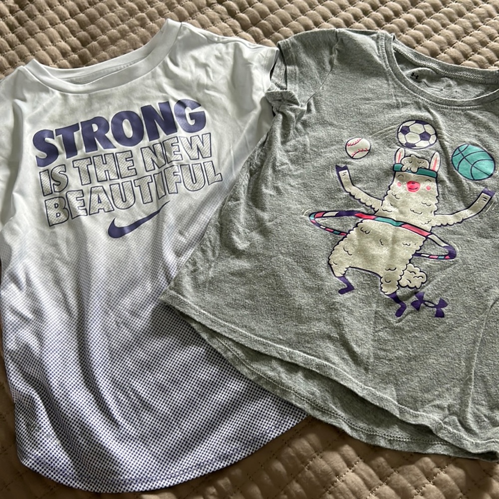 Nike and Under Armour shirts